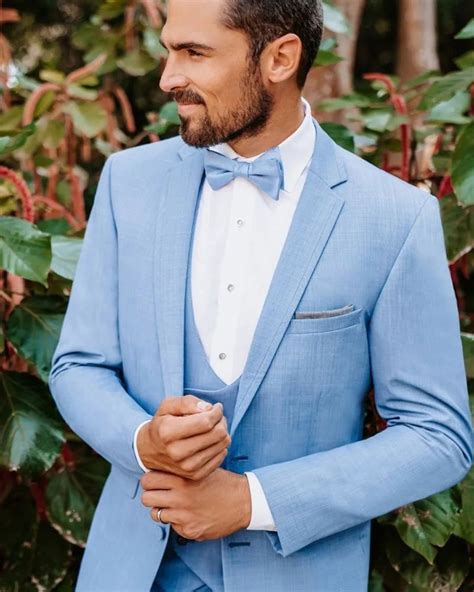 blue groom suit